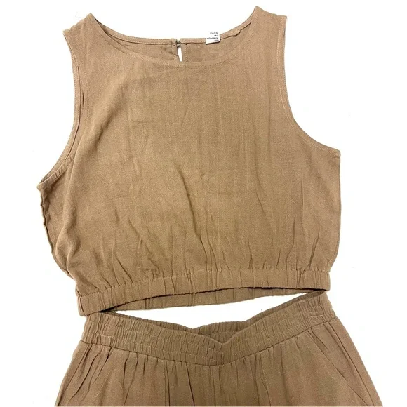 Linin blend Women's Beige set - Picture 3 of 11